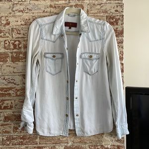 7 For All Mankind Western Chambray